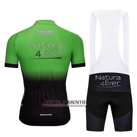 Abbigliamento Natura 4 Ever 2019 Manica Corta e Pantaloncino Con Bretelle Verde Nero - Clicca l'immagine per chiudere